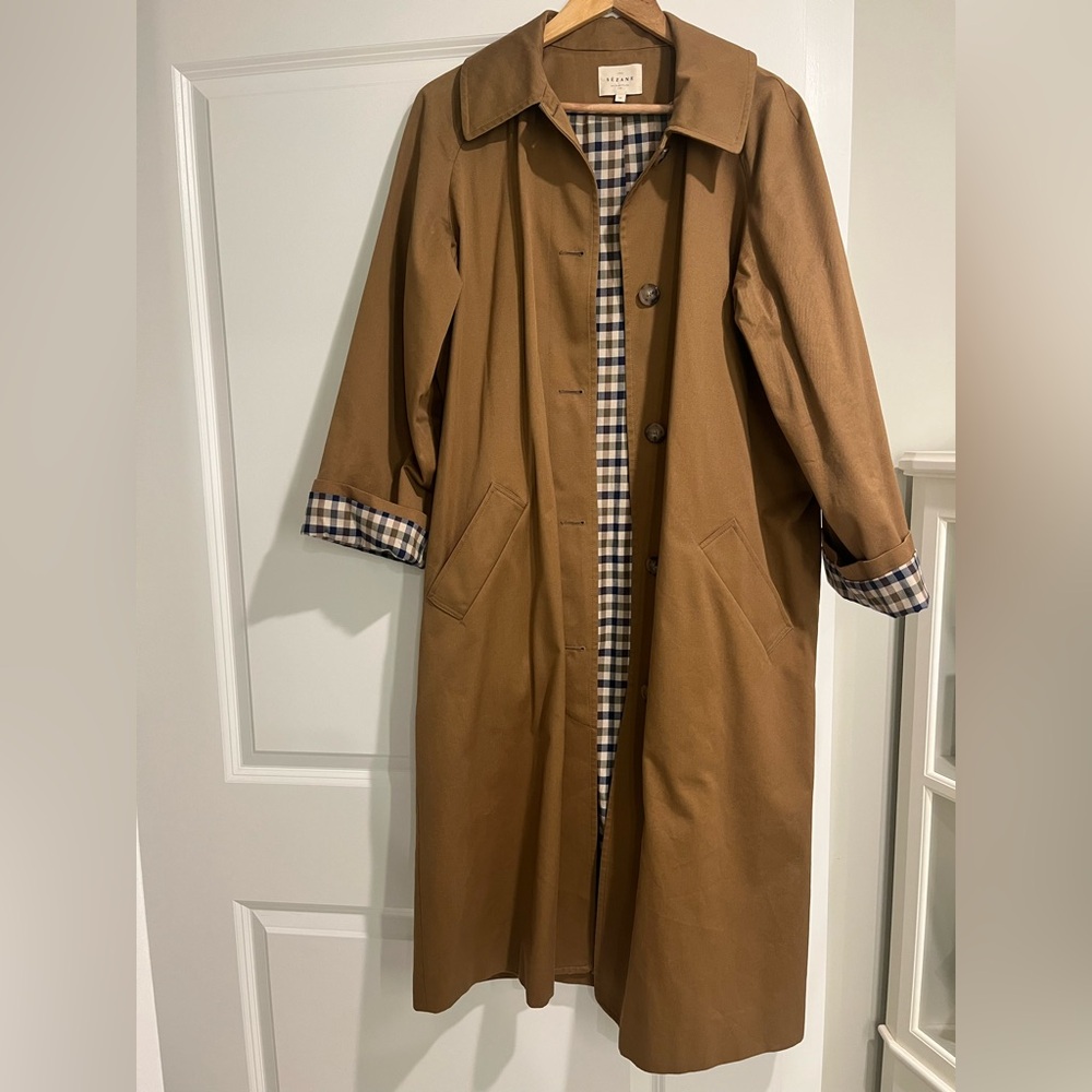 EUC Sézane 38/US 6 Camel Clyde Trench Coat